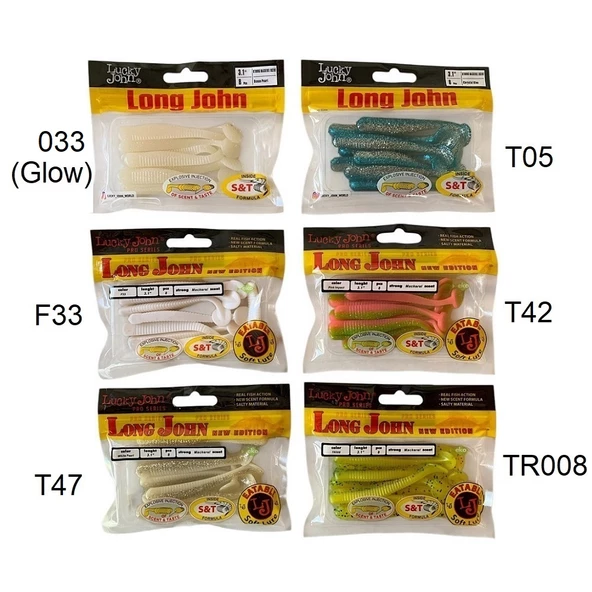 Lucky John Long John 3.1'' (7.87 cm) 8'li Paket Silikon Yem ürün görseli 1