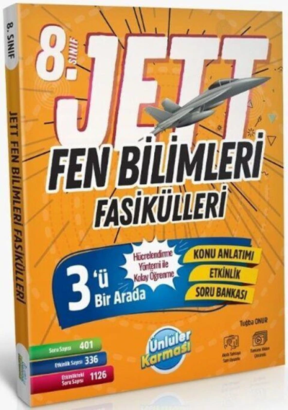 8. Sınıf Fen Bilimleri JETT Soru Fasikülleri Ünlüler Karması ürün görseli 1