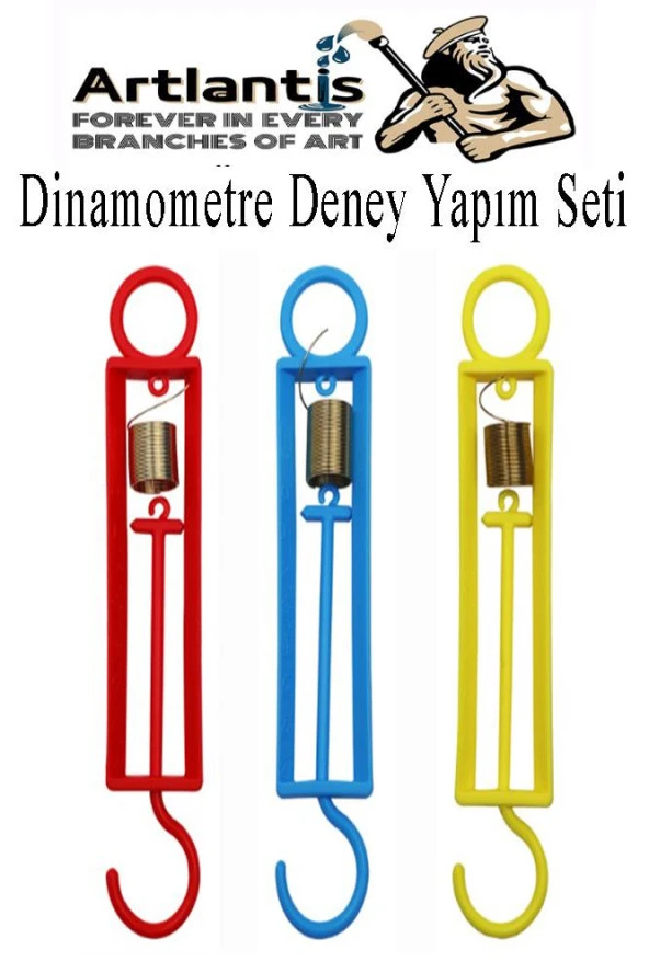Dinamometre Deney Yapım Seti 3 Adet Deney Proje Tasarım İçin Dinomometre Modeli Deney Malzemesi Okul Sınıf ürün görseli 1