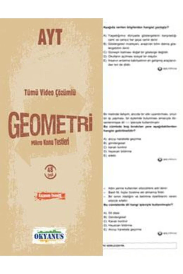Okyanus Ayt Geometri Yaprak Test ürün görseli 1