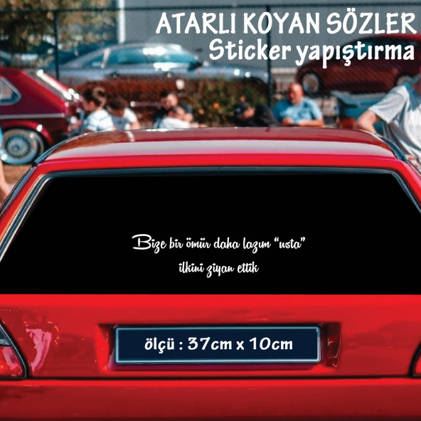 tiktok instgram sözleri atarlı ukala türkçe şarkı anlamlı sözler - cam yazıları sticker etiket yapıştırma ürün görseli 1