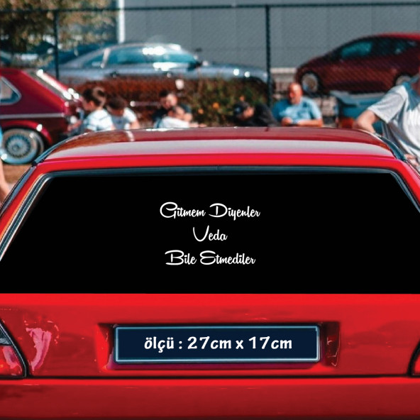 gitmem diyenler atarlı ukala türkçe şarkı anlamlı sözler - cam yazıları sticker etiket yapıştırma ürün görseli 1