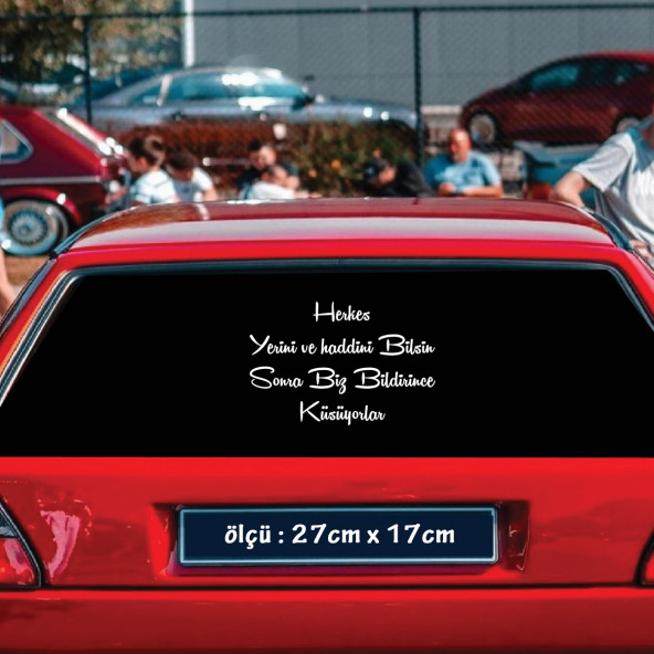 araba yazıları atarlı ukala türkçe şarkı anlamlı sözler - cam yazıları sticker etiket yapıştırma ürün görseli 1