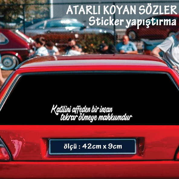 atarlı sözleratarlı ukala türkçe şarkı anlamlı sözler - cam yazıları sticker etiket yapıştırma ürün görseli 1