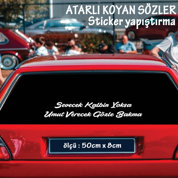 türkçe araba yazıları - tiktok facebook sözleri atarlı ukala türkçe şarkı anlamlı sözler - cam yazıları sticker etiket yapıştırma ürün görseli 1