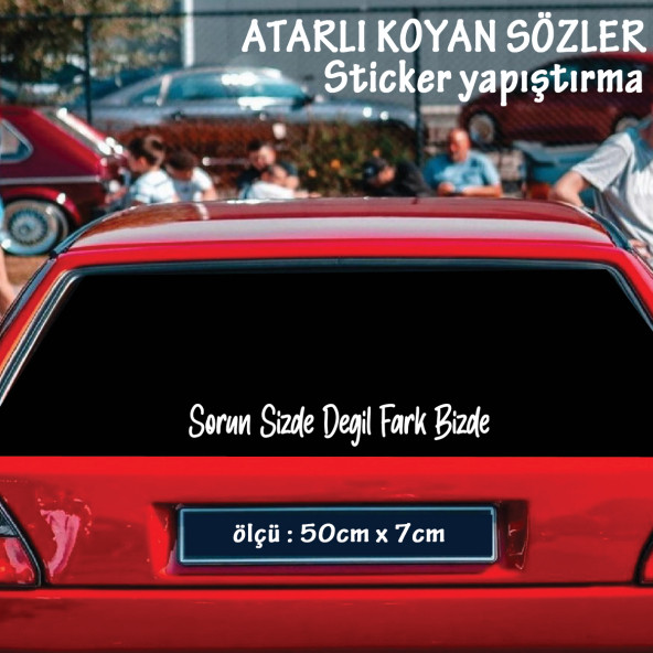 durum sözleri çıkartma - atarlı ukala türkçe şarkı anlamlı sözler - cam yazıları sticker etiket yapıştırma ürün görseli 1