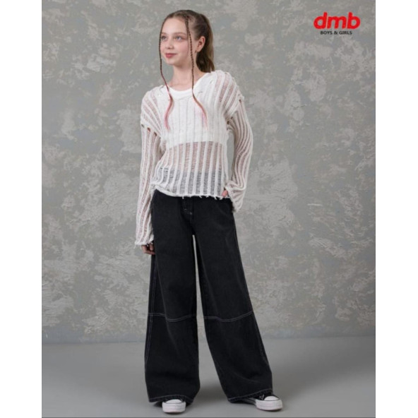 DMB BOYS & GIRLS Kız Çocuk İspanyol paça Kot ürün görseli 1