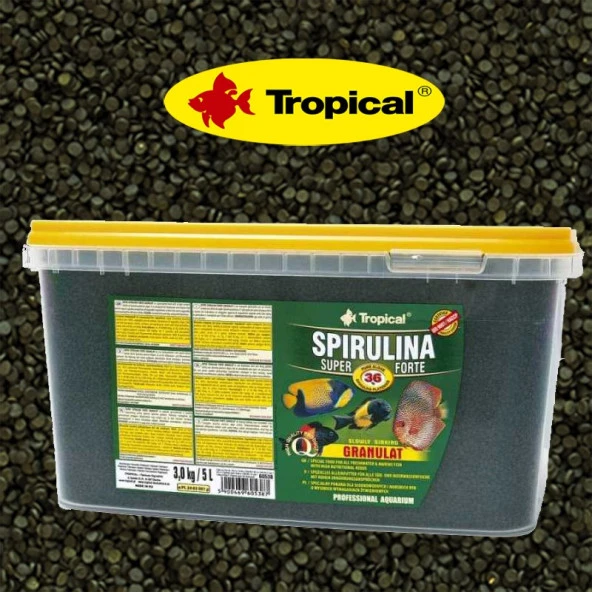 Tropical Spirulina Super Forte Granulat 100gr Skt: 01/2029 ürün görseli 1