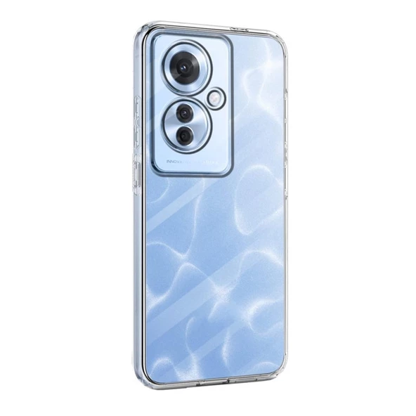 Oppo Reno 11F Kılıf Kamera Korumalı Silikon Şeffaf Arka Kapak ürün görseli 1