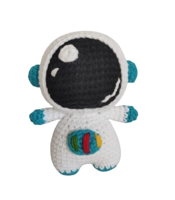 Maskot Şirin Astronot Amigurumi Organik Oyuncak ürün görseli 1