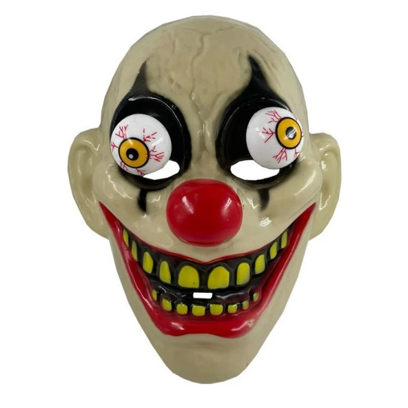 DEMON HALLOWEEN HORROR MASK VIP CADILAR BAYRAMI KORKU MASKESİ GÖZLERİ OYNAYAN MASKE İBLİS MASKESİ ürün görseli 1