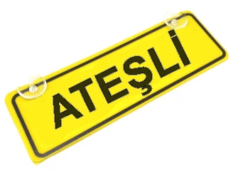 Ateşli Sök-Tak Pratik yeni nesil Sarı Dekor Plaka ürün görseli 1