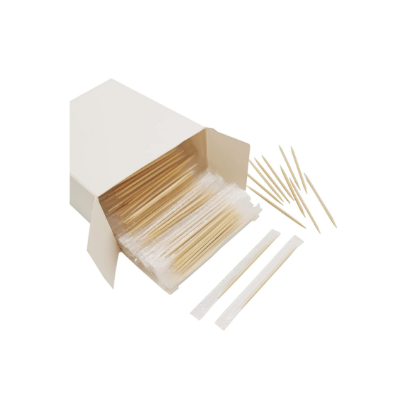 Jelatinli Bambu Kürdan 500'lü X 1 Paket Tek Kullanımlık Kürdan ürün görseli 1