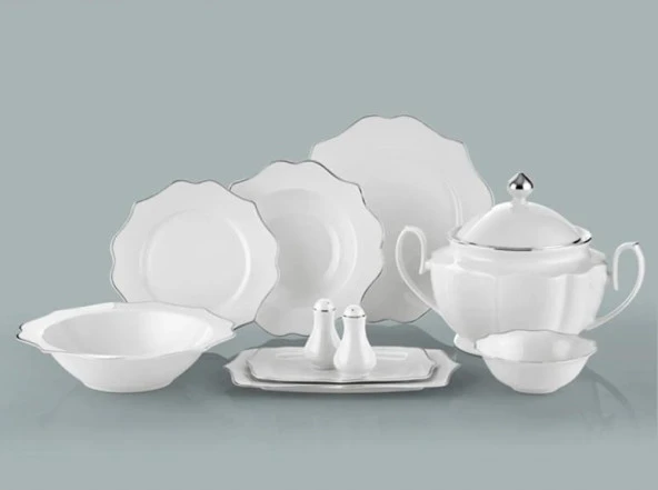 Royal London 12 Kişilik Çeyiz Diana Silver 60 Parça Yemek Takımı RL01-110 ürün görseli 1
