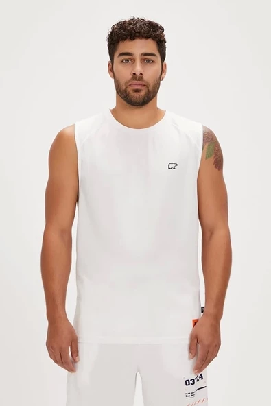 Bad Bear Mike Kırık Beyaz Erkek Atlet ürün görseli 1
