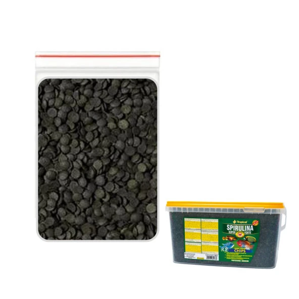Tropical Spirulina Super Forte Chips 50gr (Açık) Kilitli Poşette Gönderilir.  Skt: 01/2029 ürün görseli 1