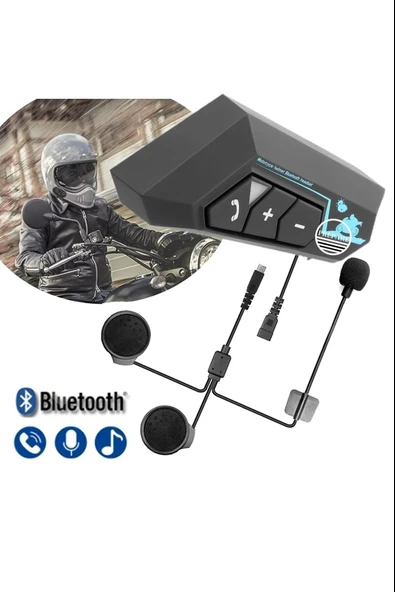 Kask Intercom Bluetooth  Motosiklet Kulaklık 5.0 Motosiklet Kulaklık ürün görseli 1