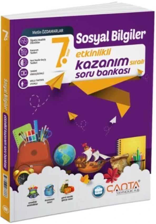 7 Sınıf Sosyal Bilgiler Kazanım Soru Bankası Çanta Yayınları ürün görseli 1