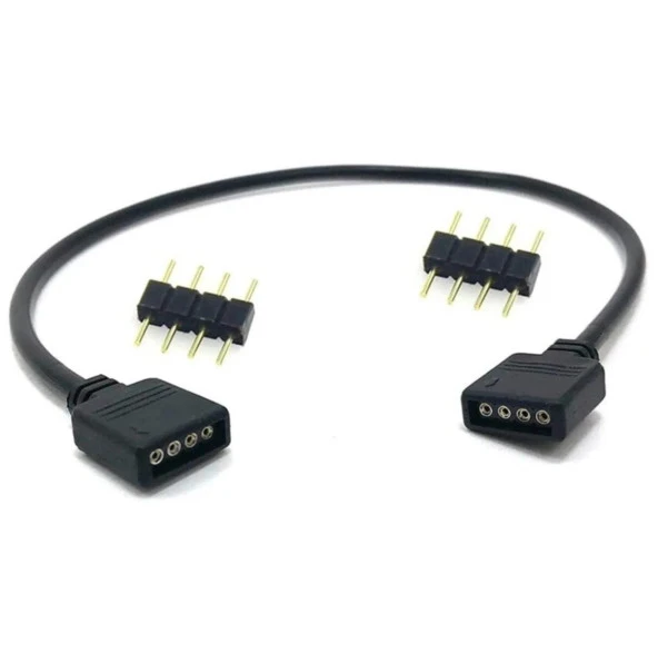 4 Pin Rgb Ekleme Birleştirme Uzatma 30 cm Çevirici Kablo 4373 ürün görseli 1