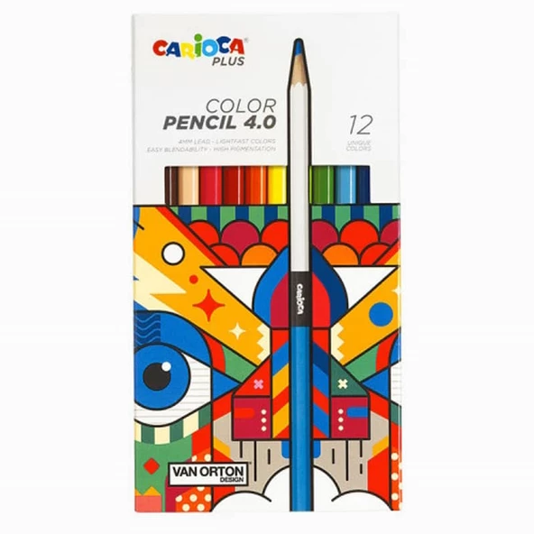 Carioca Plus 4.0 Kuru Boya Kalemi 12'li ürün görseli 1