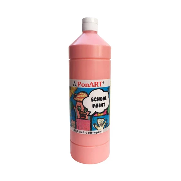 Ponart School Paint Çok Amaçlı Okul Boyası Pembe 250 ml ürün görseli 1