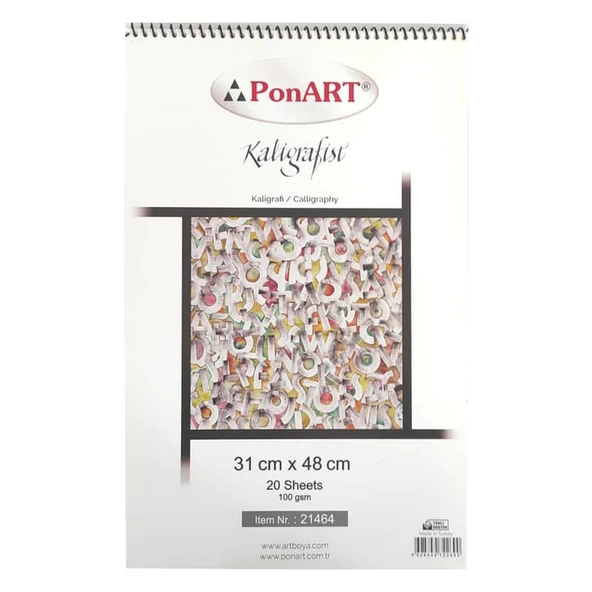 Ponart Kaligrafist Blok 31x48 cm 100 gr 20 Yaprak ürün görseli 1