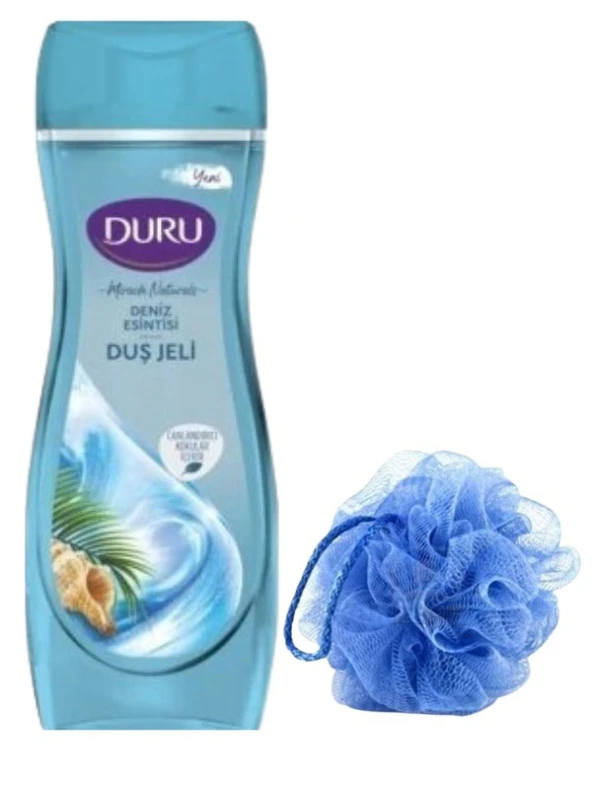 Duru Duş Jeli Deniz Esintisi 450ml + Onton Keops Lüks Banyo Lifi ürün görseli 1