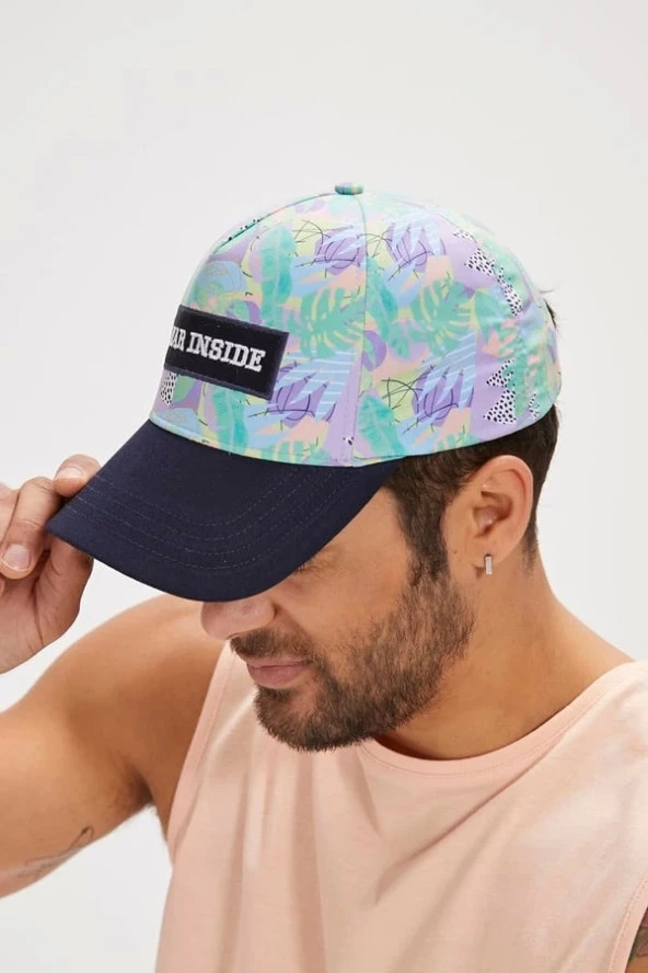 Bear inside Cap Lacivert Unisex Şapka STD ürün görseli 1