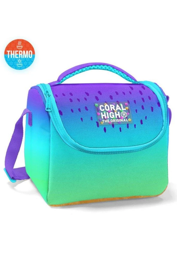 Coral High Thermo Beslenme Çantası Mor Lila Renk Geçişli 11777 ürün görseli 1
