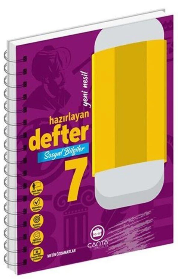 7. Sınıf Sosyal Bilgiler Okula Yardımcı Hazırlayan Defter Çanta Yayınları ürün görseli 1