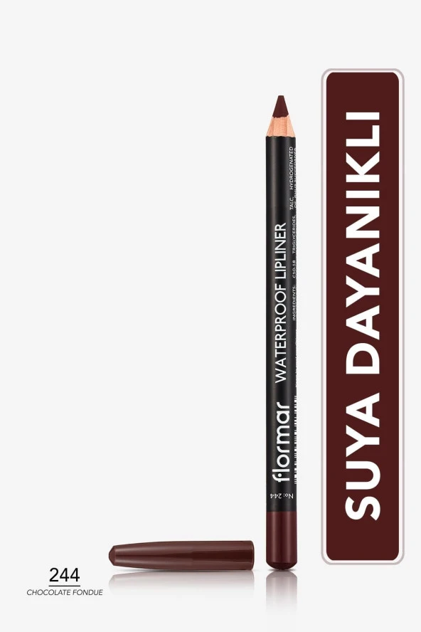 Suya Dayanıklı Dudak Kalemi (KAHVE) - Waterproof Lipliner - 244 Chocolate Fondue - 8690604567591 ürün görseli 1