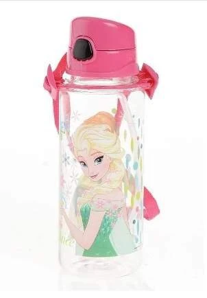 Hakan Çanta Anna & Elsa 500 ml Kırılmaz Gövde Şeffaf Matara 78728 ürün görseli 1