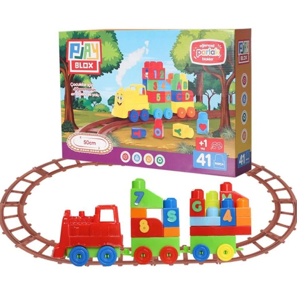 Asya Oyuncak lkayblox Tren Seti 41 Parça 2403 ürün görseli 1
