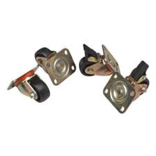 LANDE LN-ZMN-TKR-5525-XX Dikili tip Tekerlek Grubu, 1 set=4 ad, 2ad frenli, 2 ad Frensiz ürün görseli 1