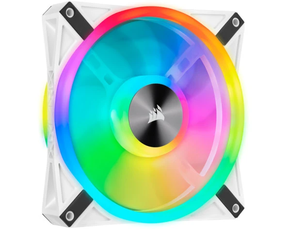 CORSAIR QL Series, WHITE QL140 RGB-CO-9050105-WW-140mm RGB LED Fan, Single Pack ürün görseli 1