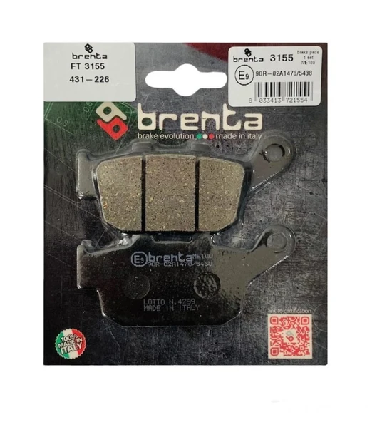 Honda Cbr 650 F Arka Fren Balata  Brenta (made in italy) ürün görseli 1