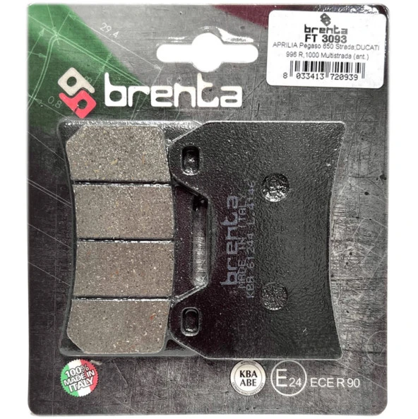 Ducatı Multıstrada 1200 S 2010-2012 Ön Fren Balata  Brenta (made in italy) ürün görseli 1