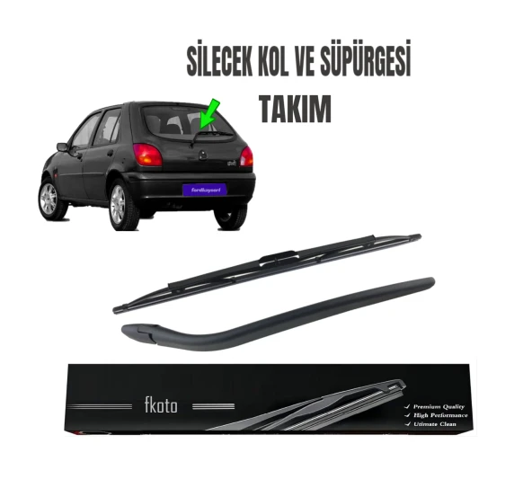 Ford Fiesta Arka Cam Silecek Kolu Ve Süpürgesi Takımı 1996-2002 ürün görseli 1