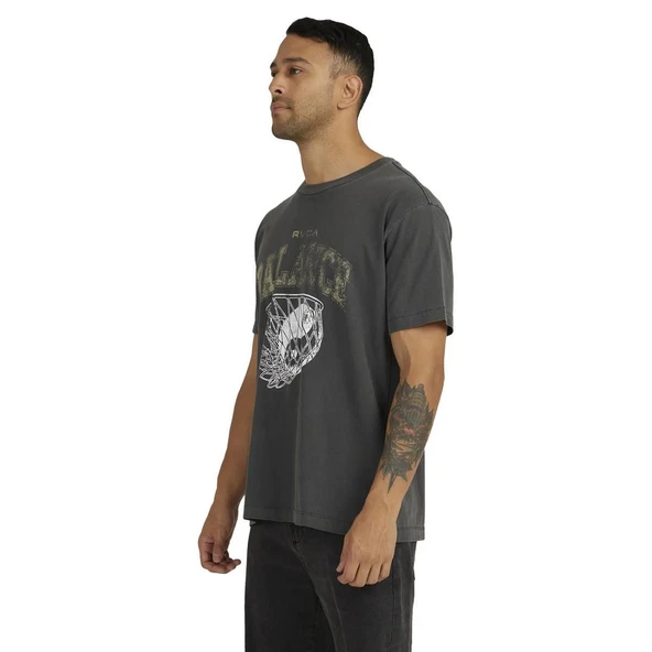 Rvca UVYZT00417 Hoops Ss Tee Erkek Tişört - Resim 4