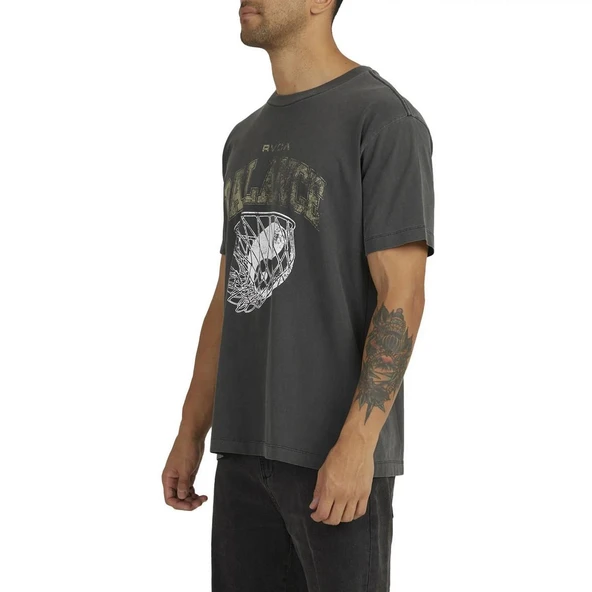Rvca UVYZT00417 Hoops Ss Tee Erkek Tişört - Resim 5