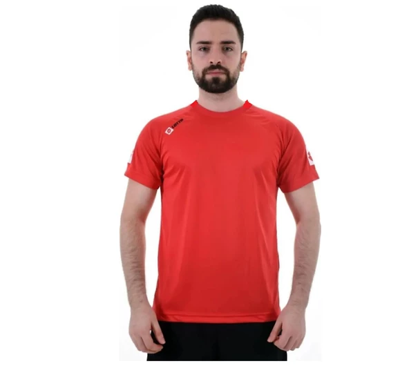 Lotto Erkek Kırmızı Kısa Kollu T-shirt R8927 ürün görseli 1