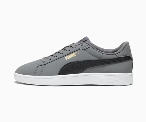 Puma Smash 3.0 Buck Erkek Gri Spor Ayakka 392336-02 ürün görseli 1