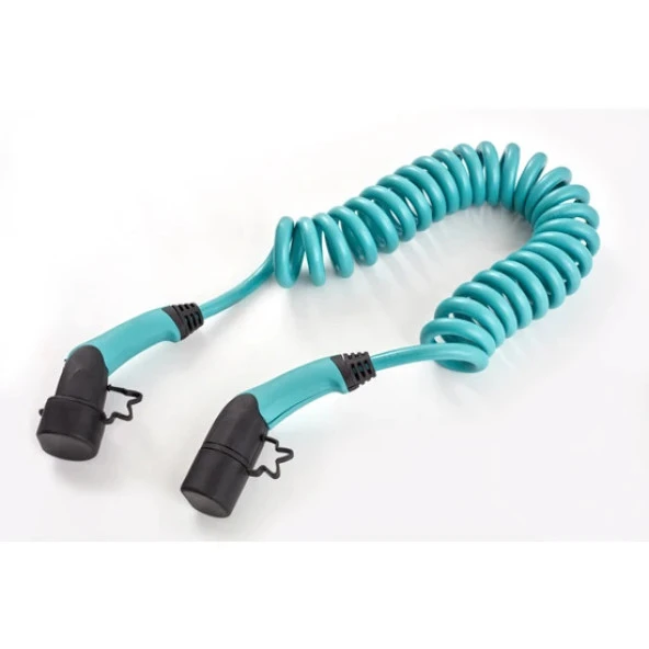 Volti Elektrikli Araba Tip-2 Spiral Şarj Kablosu 22 KW 32A Tip-2  Trifaze ürün görseli 1
