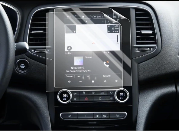 Navimex Tesla Multimedya ile Uyumlu 9H Nano Ekran Koruyucu(201mmX153mm) ürün görseli 1