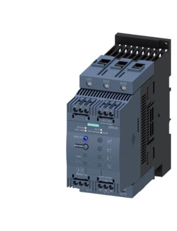 Siemens Sirius Soft Starter 3RW4047-1BB14 55kW 106A 110-230V AC/DC 200-480V Vida Bağlantılı Class 10/20 ürün görseli 1
