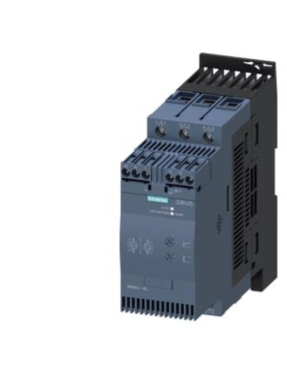 Siemens Sirius Soft Starter 3RW3036-1BB14 22kW 45A 110-230V AC/DC 200-480V Vida Bağlantılı Class 10 ürün görseli 1