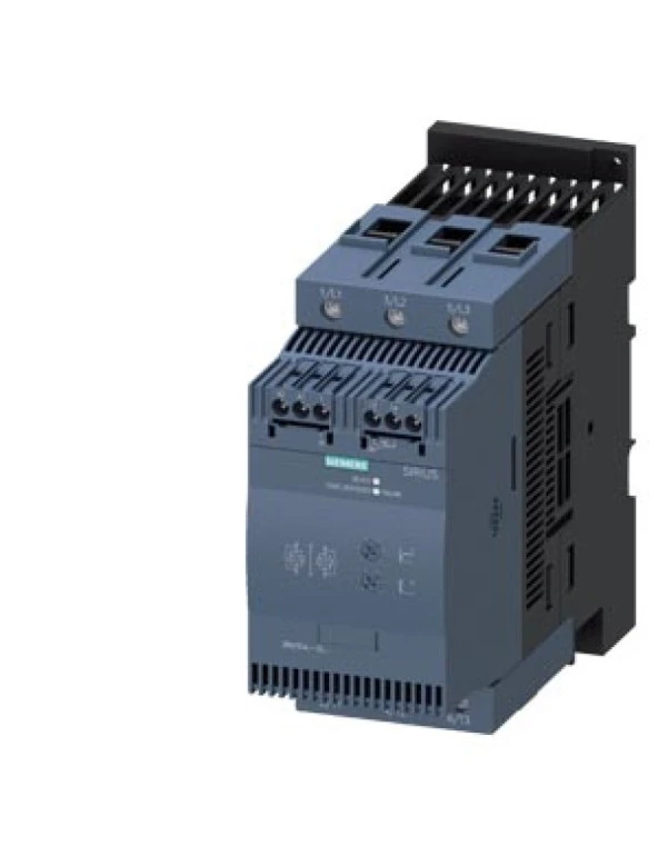 Siemens Sirius Soft Starter 3RW3046-1BB14 45kW 80A 110-230V AC/DC 200-480V Vida Bağlantılı Class 10 ürün görseli 1