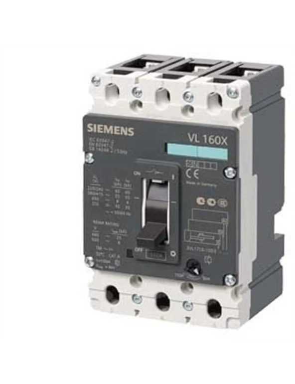 Siemens 3Vl1702-1Dd33-0Aa0 3 Kutuplu 25A Ayarlı- Termik 55 Ka Kompakt Güç Şalteri Tmş ürün görseli 1
