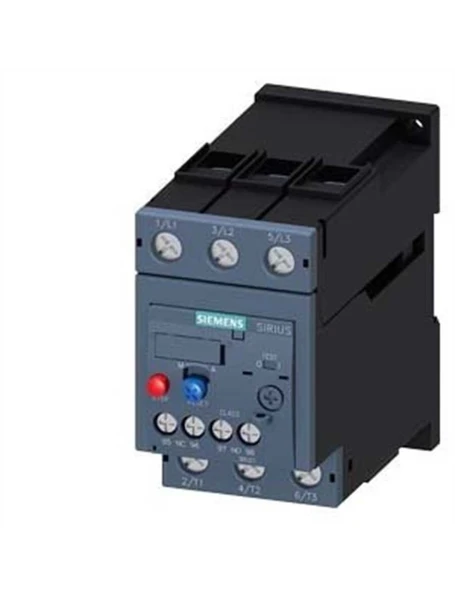 Siemens 3Ru2136 4Hb1 3Ru2 Sirius Termik Röle Faz Korumalı 1No 1Nc Yardımcı Kontaklı 40-50A Boy S2 Raya Montaj ürün görseli 1