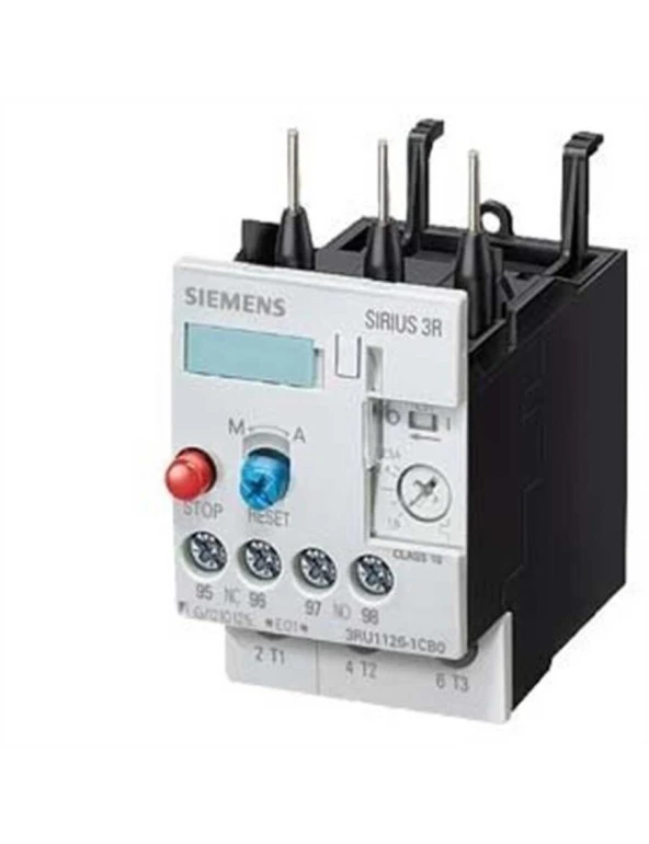 Siemens 3RU1126-1KB0 Sirius Termik Röle- Faz Korumalı- 60ºc Pano İçi Sıcaklığa Uygun- El-Otomatik Konumlu- 1 Kontaktör Geçmeli ürün görseli 1